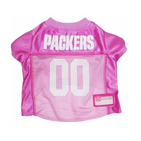 Pets First Green Bay Packers Pink Dog Jersey - Large pfgbp4019-0004